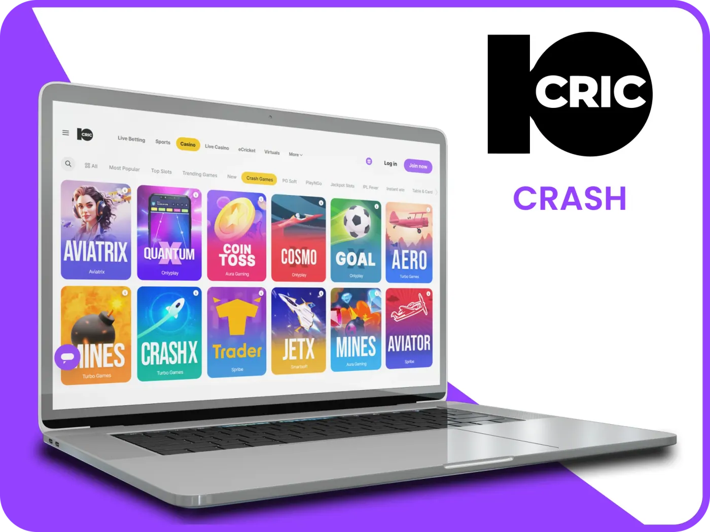 Try 10Cric crash games and test your luck.