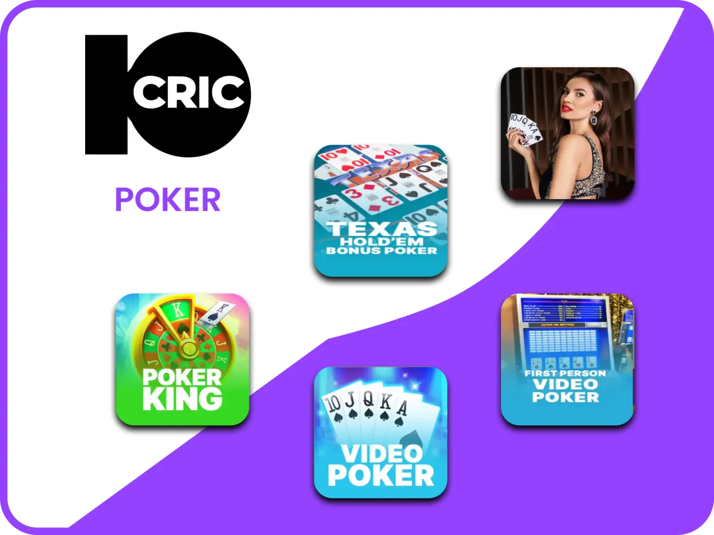 Play poker with the best at 10Cric poker room.
