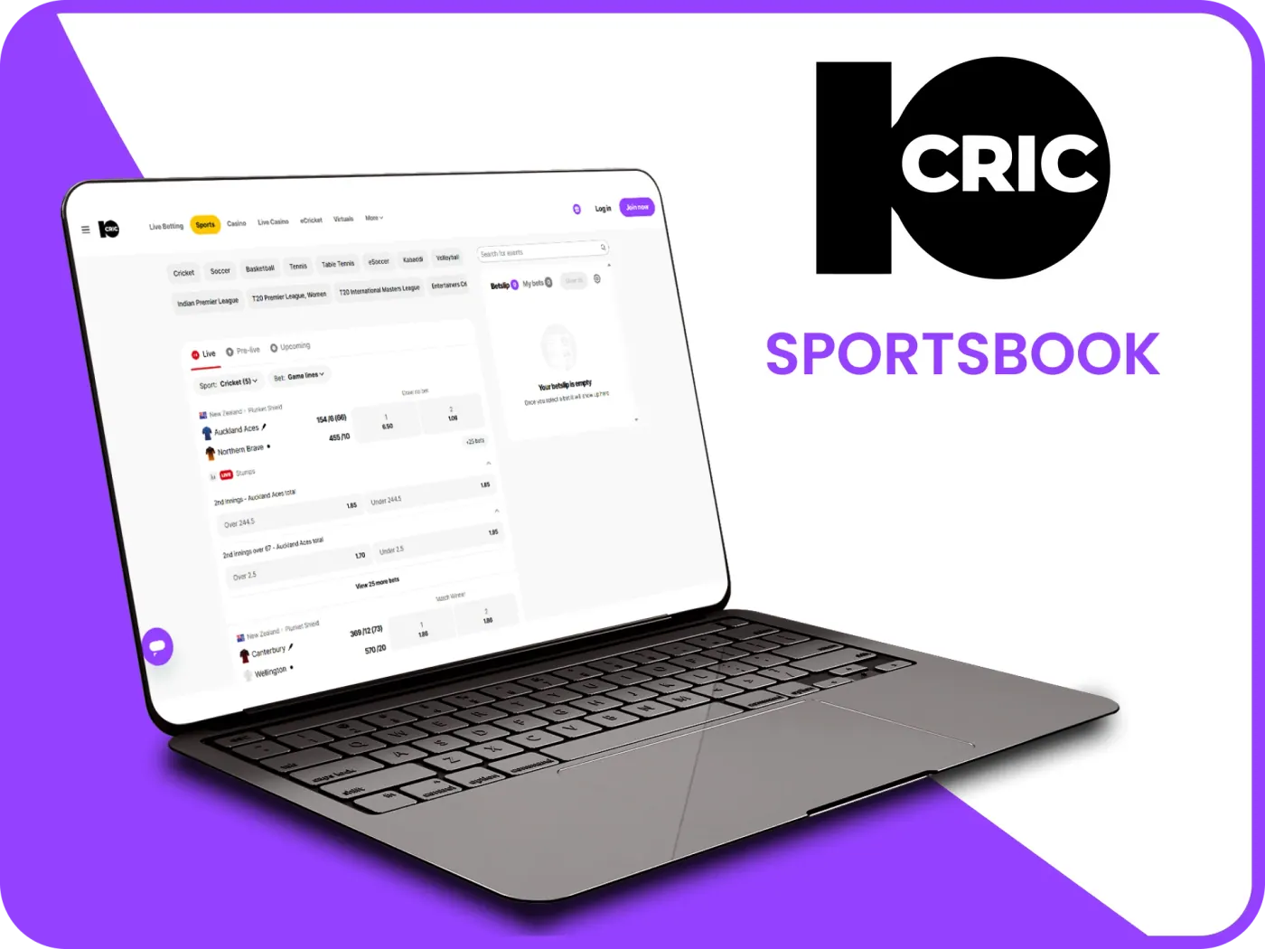 The 10Cric sportsbook.