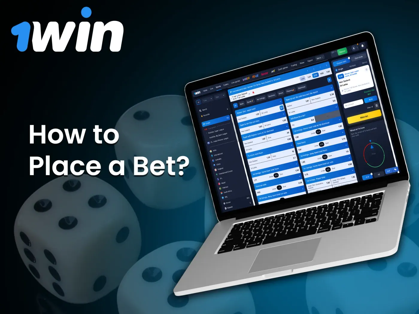 How to place a bet on 1Win.