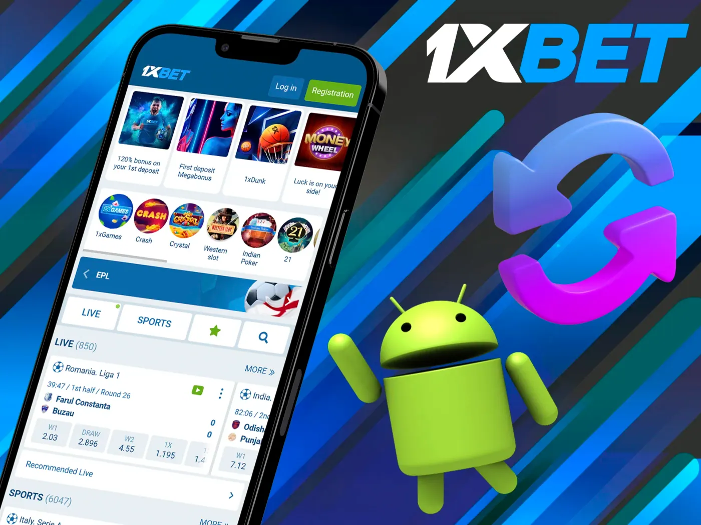 Here's how to update 1xBet app on an Android device.