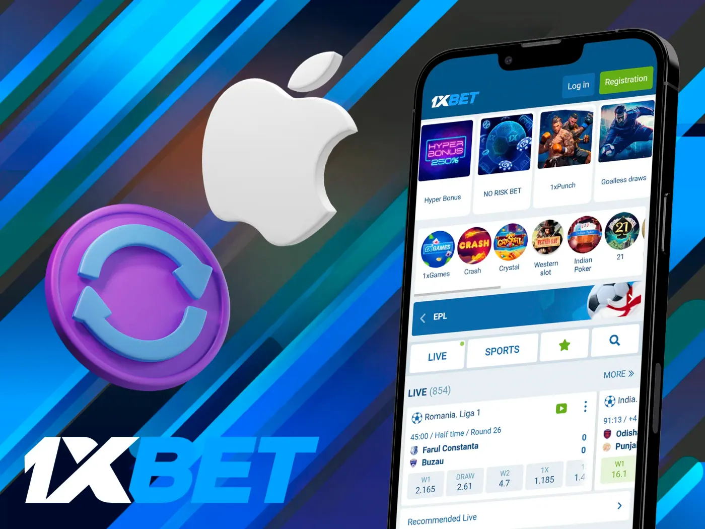 How you can update the 1xBet app for iOS.