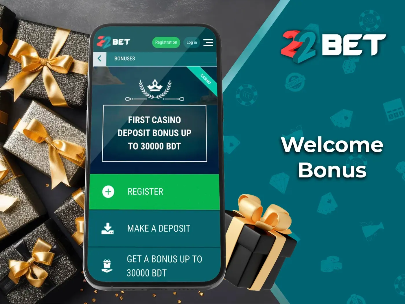 A swanky bonus from 22Bet will help any novice player gain confidence and get a taste of excitement.