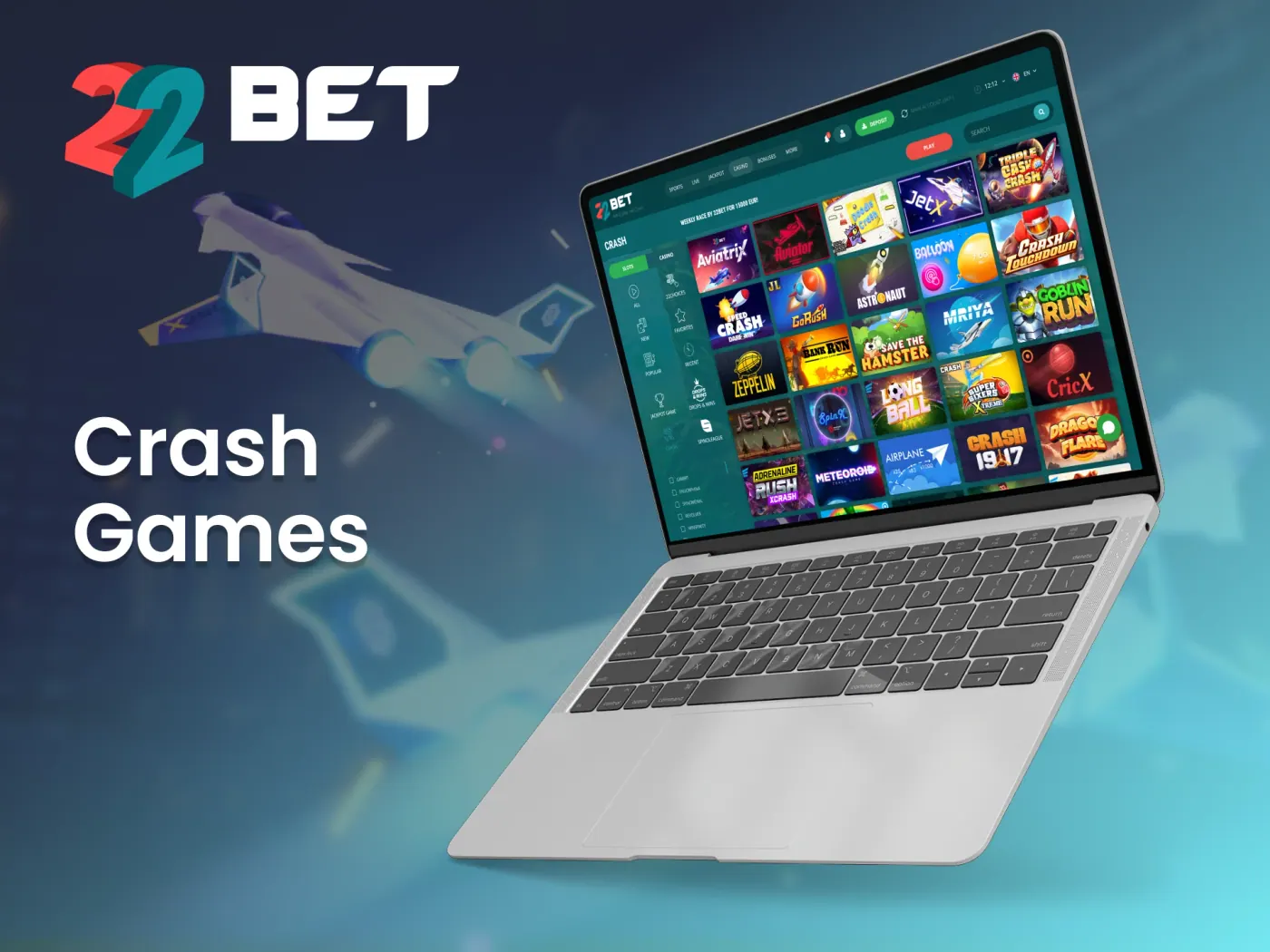 Crash games at 22Bet.