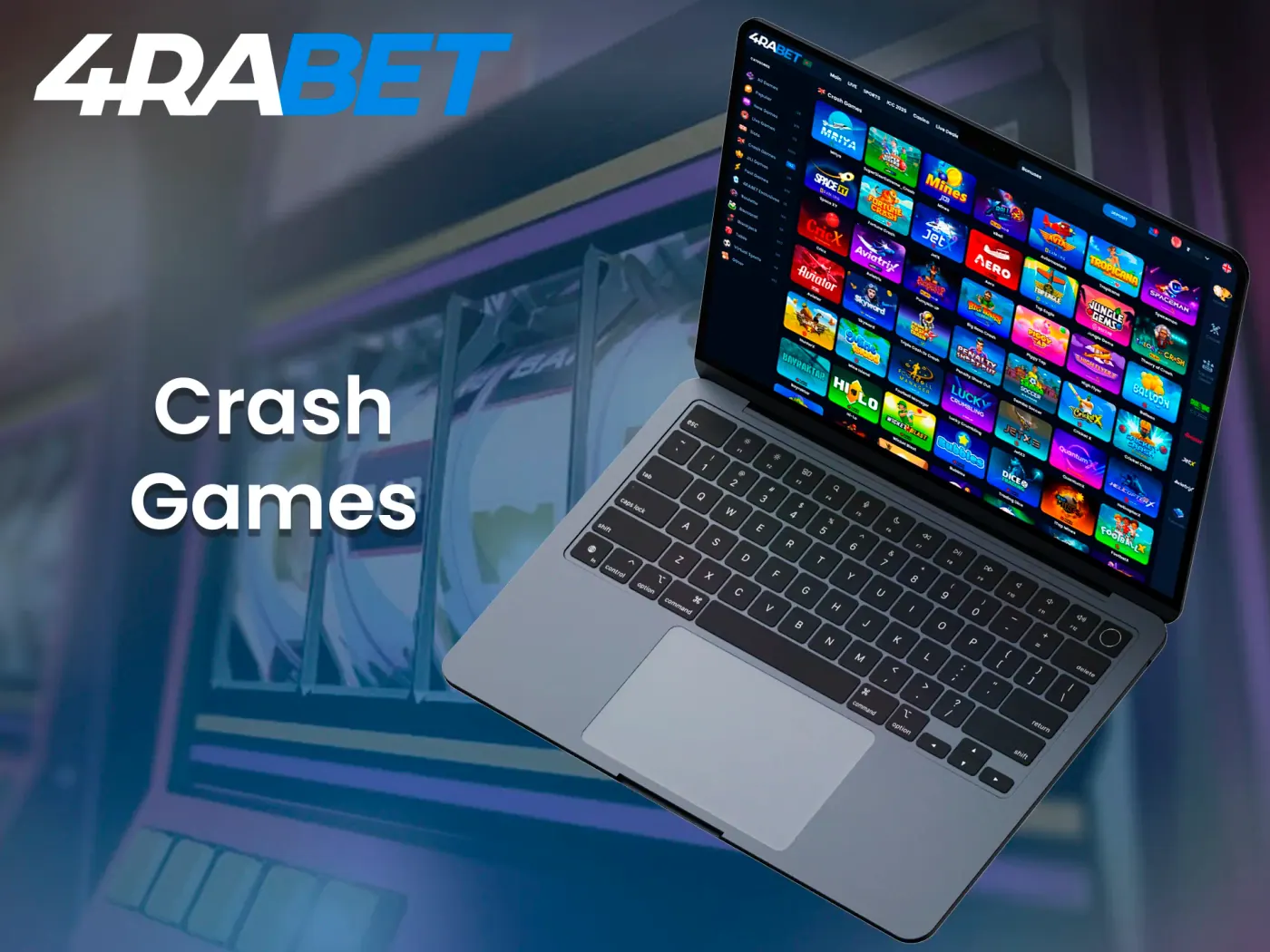 Try to play crash games at 4Rabet casino.
