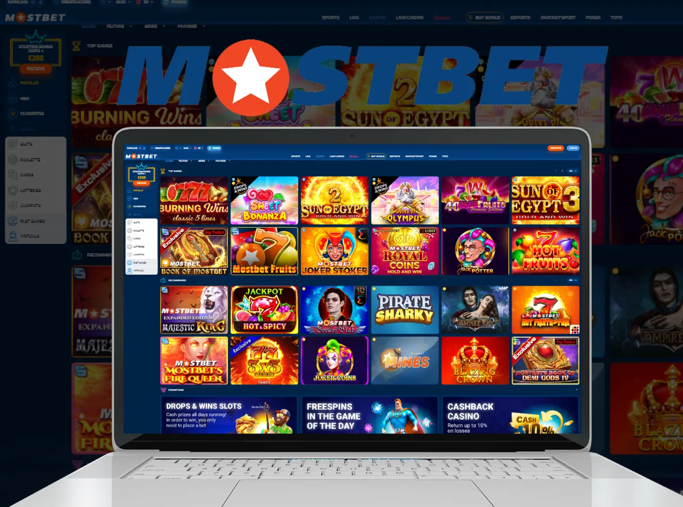 Mostbet live casino works under the Curacao license.
