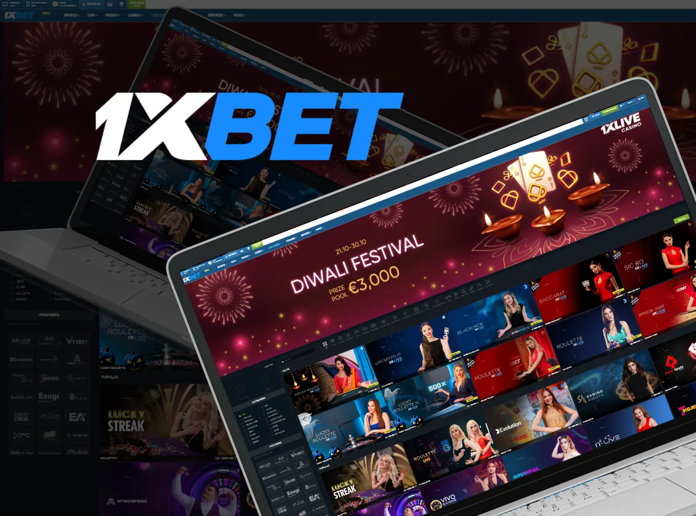 1xBet live casino.