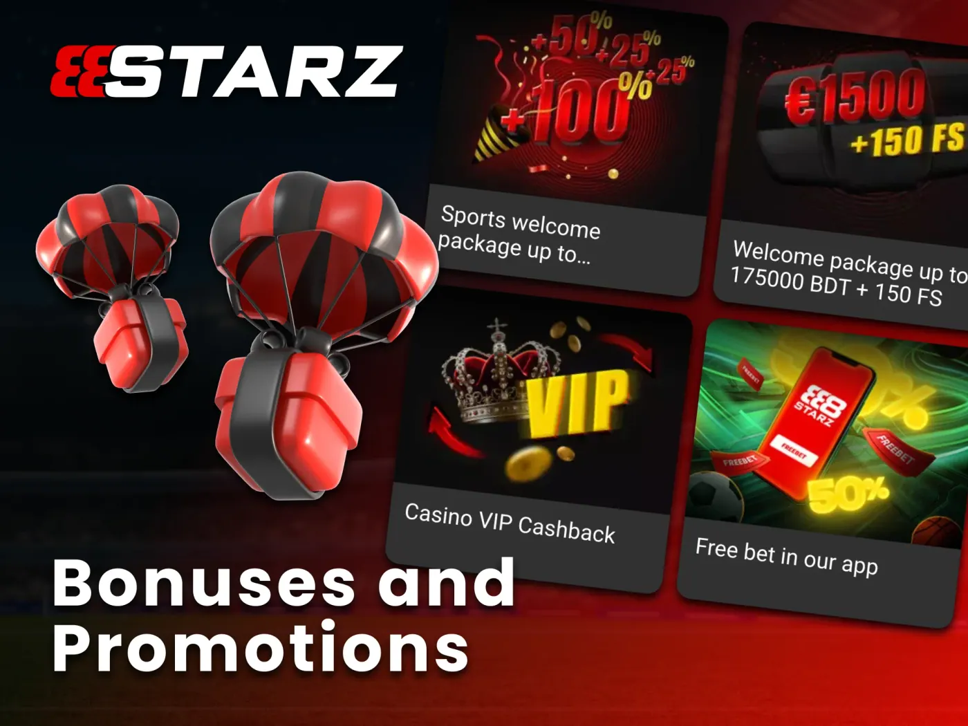 888Starz app gives access to all promotions and bonuses.