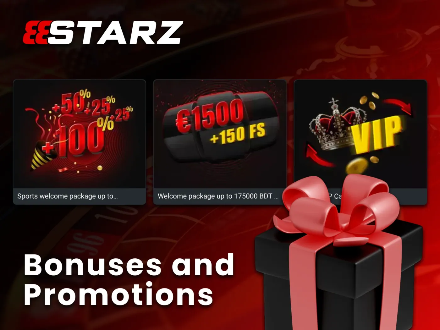 888Starz platform provides multiple bonus packages.