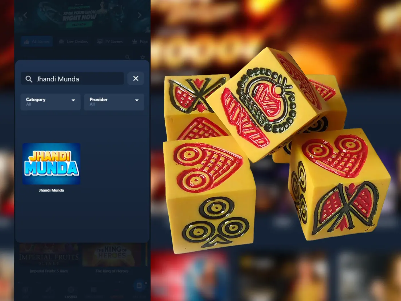 Try to play new exotic games for increase your betting experience.
