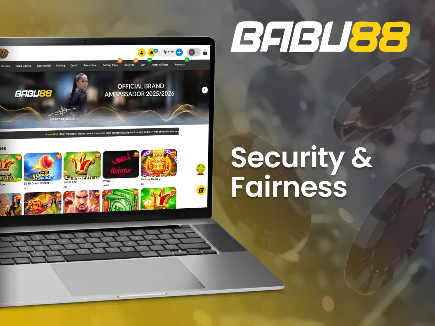 Babu88 security features.