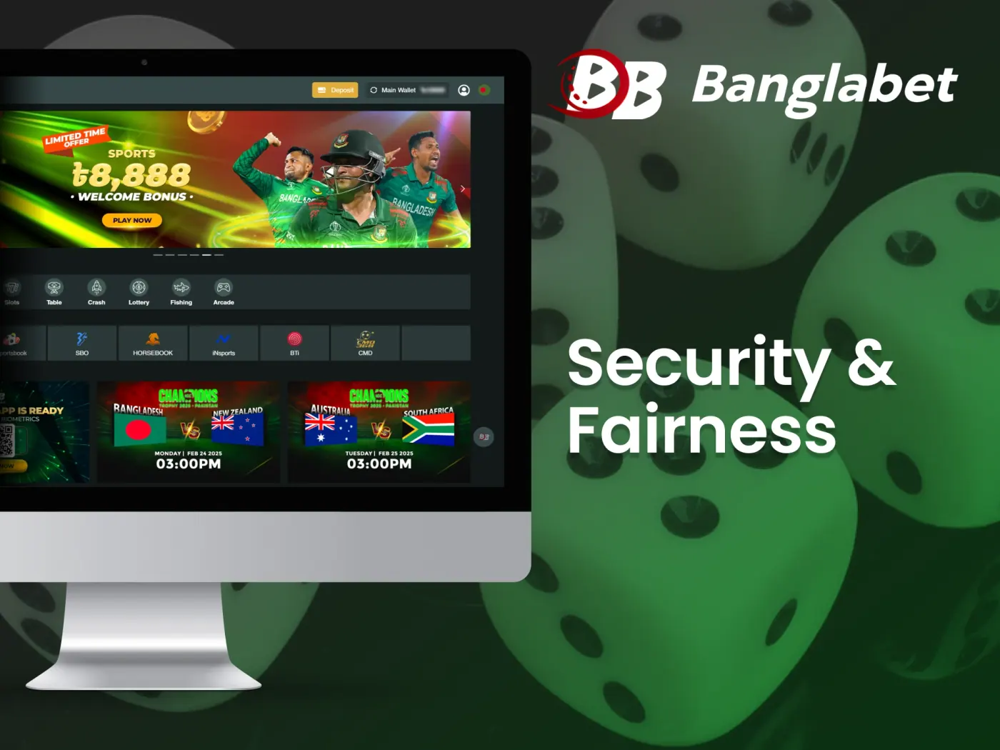 Banglabet casino security and fairness.