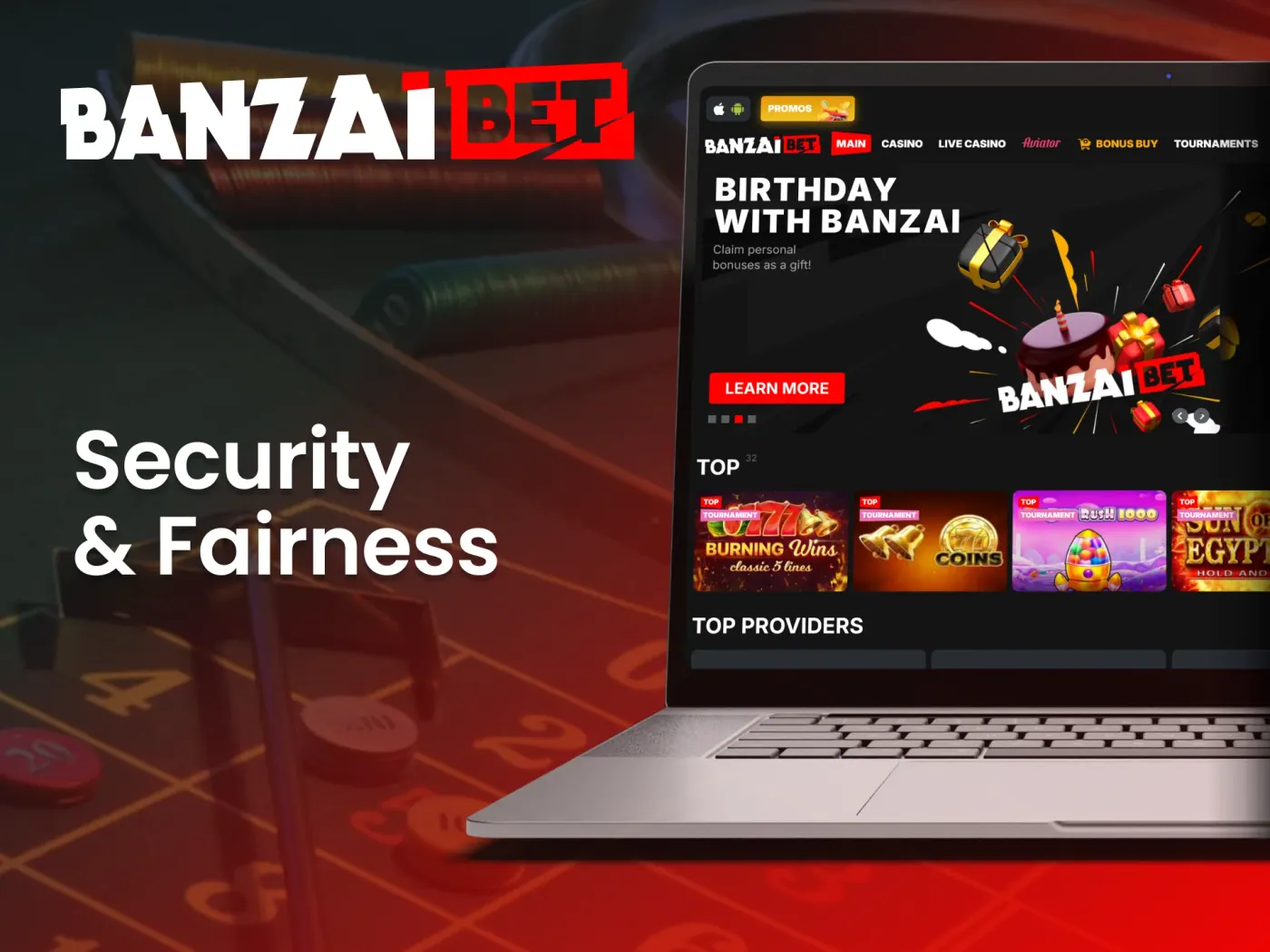 BanzaiBet security and fairness.