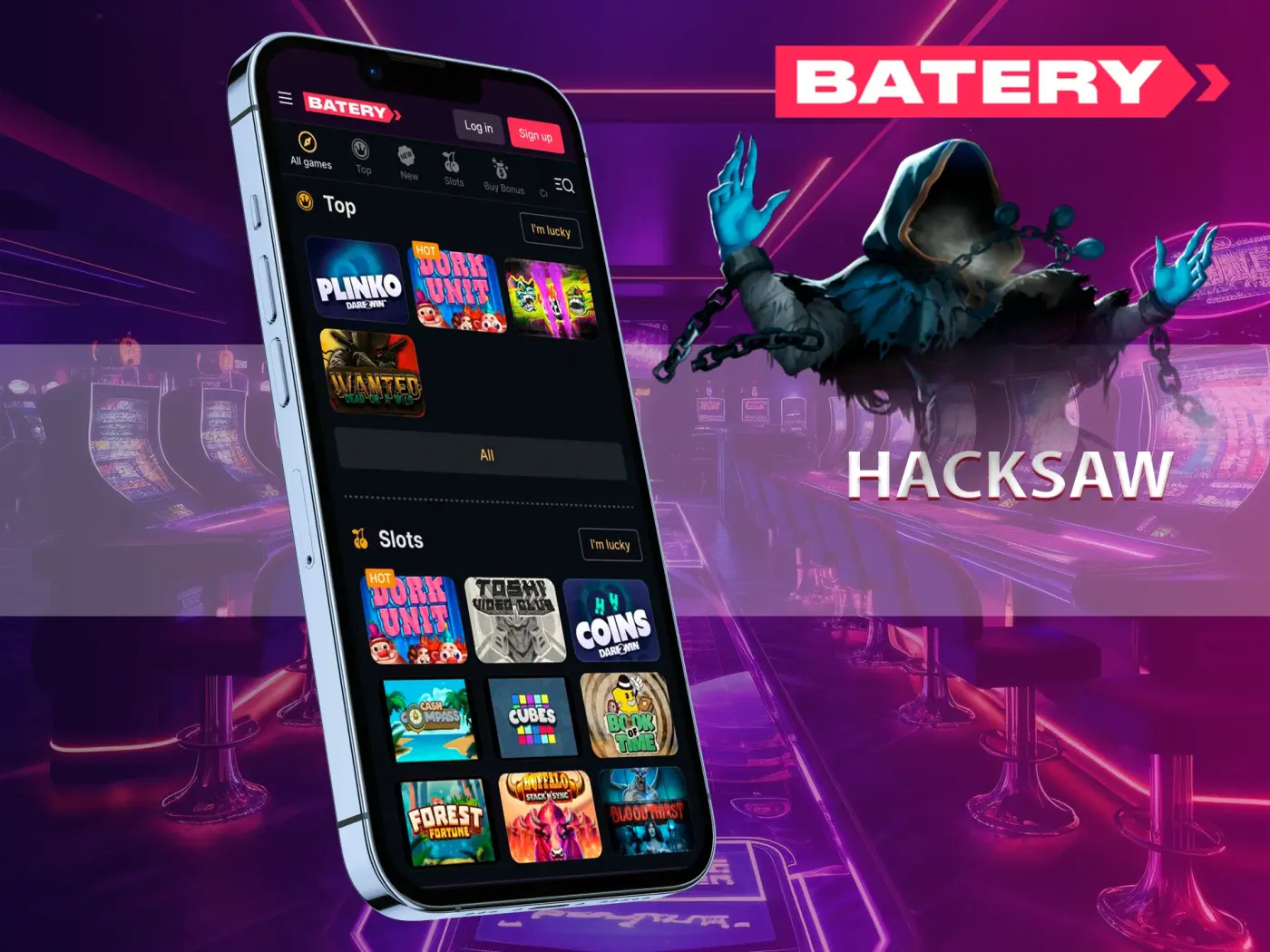 Hacksaw games at Batery.