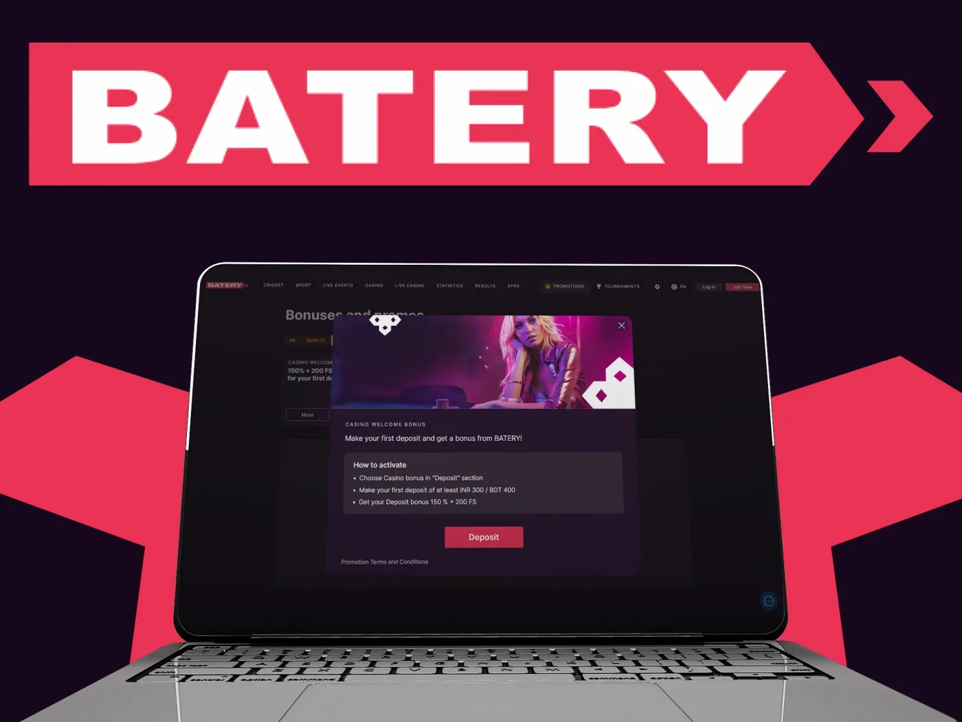 Batery bonus activation.