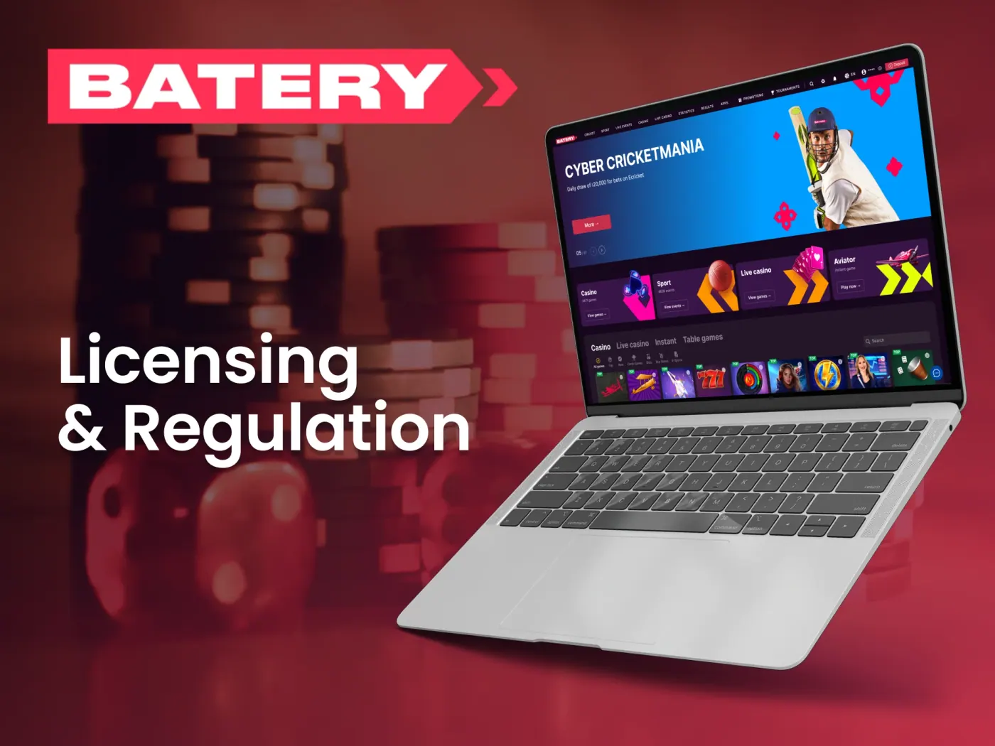 Batery casino licensing and regulation.