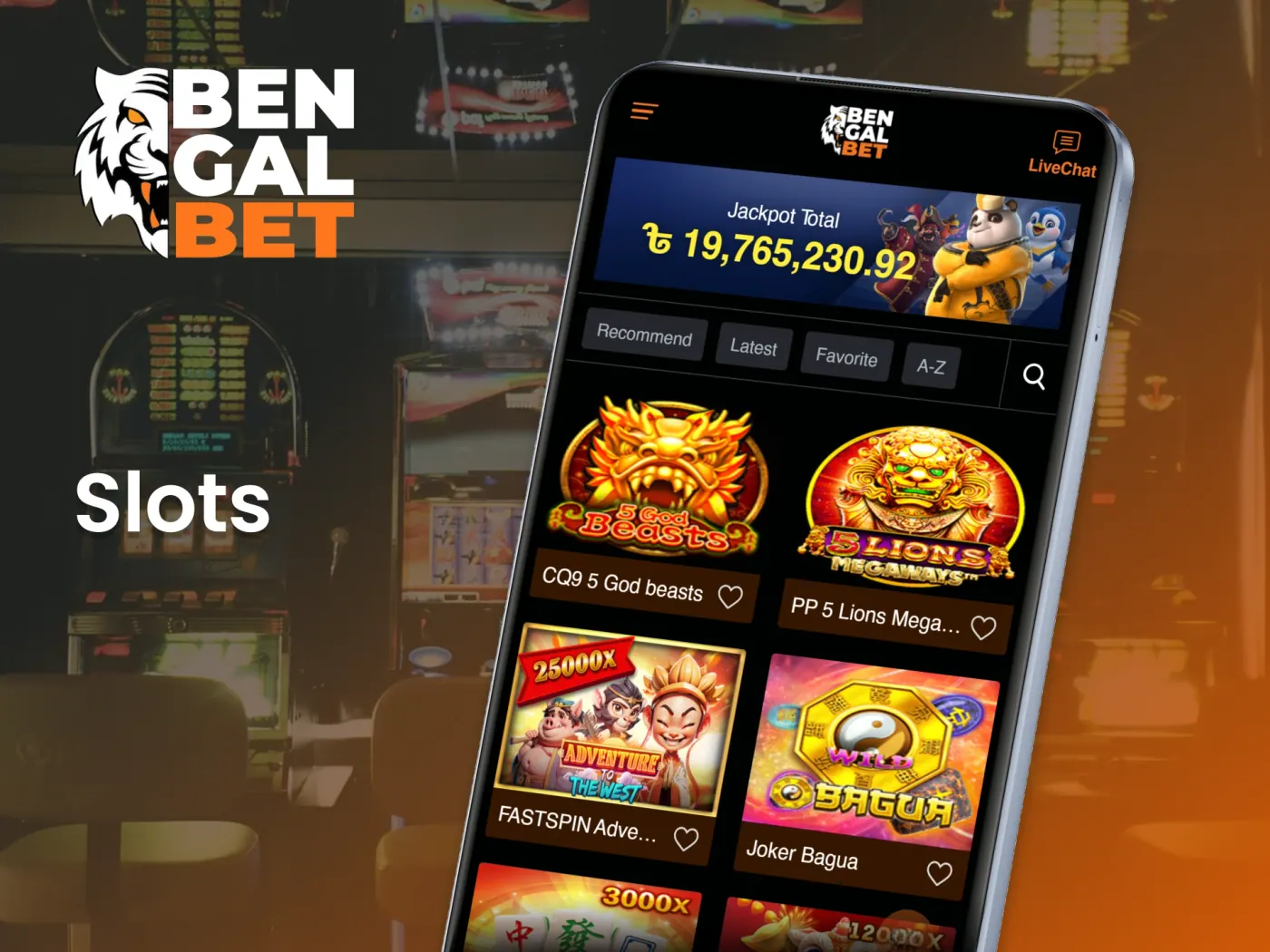 Dive into the finest slots games available on the Bengalbet mobile app.