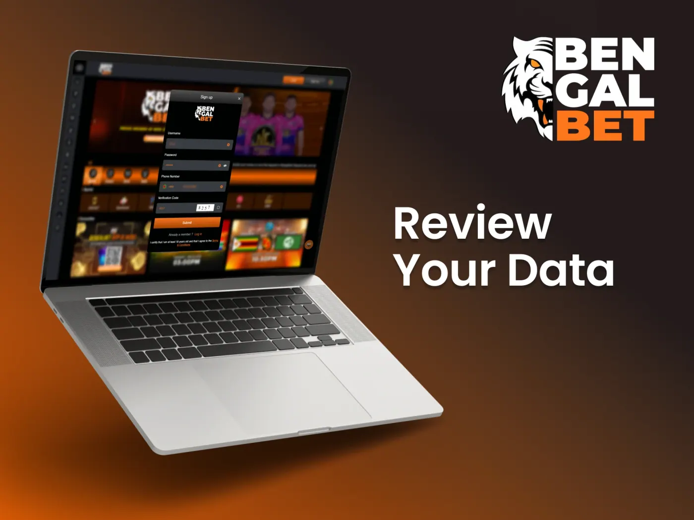 Ensure you've correctly filled in the Bengalbet registration form.