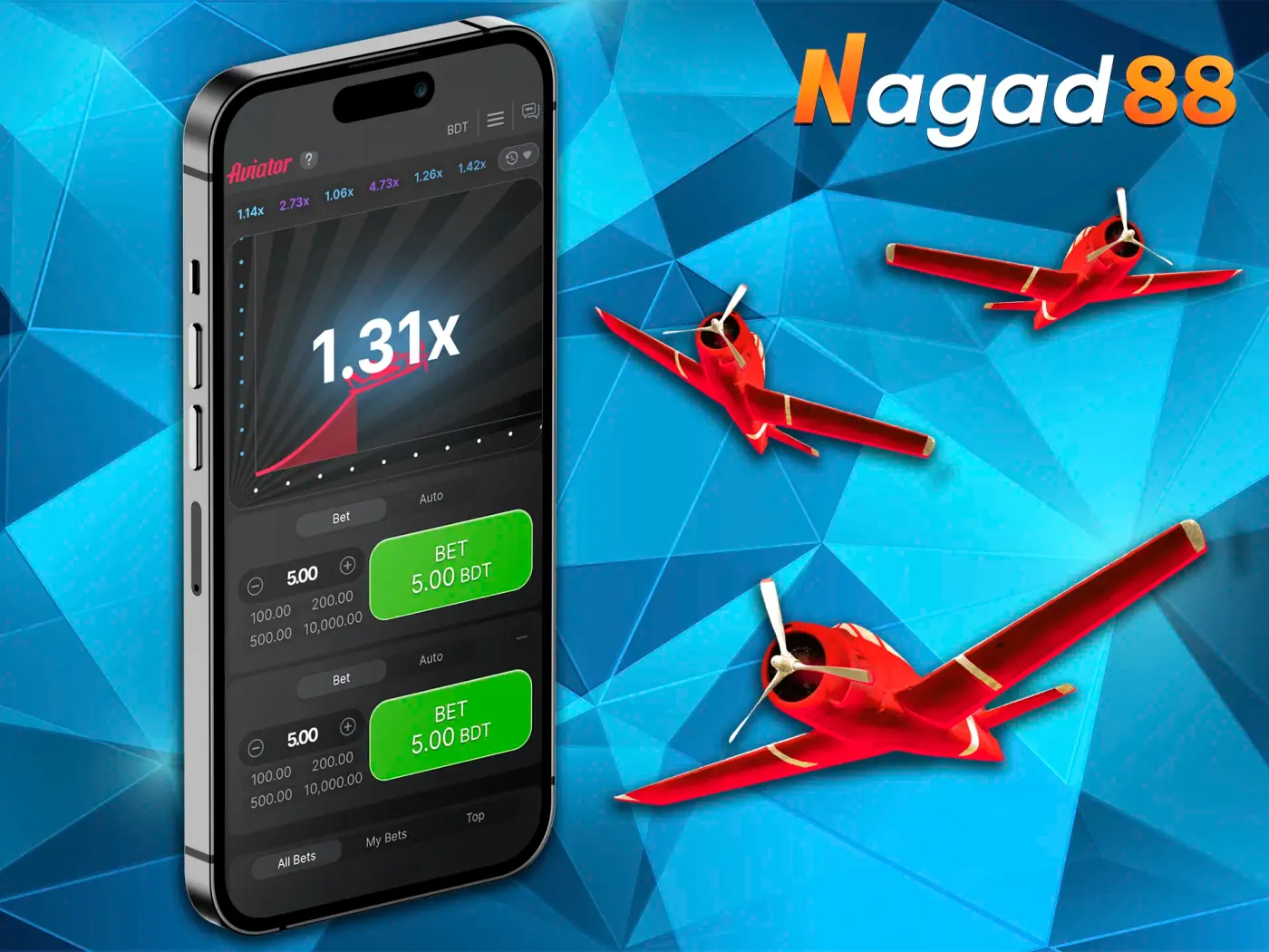 Use your wits in crash games from Nagad88 Casino.