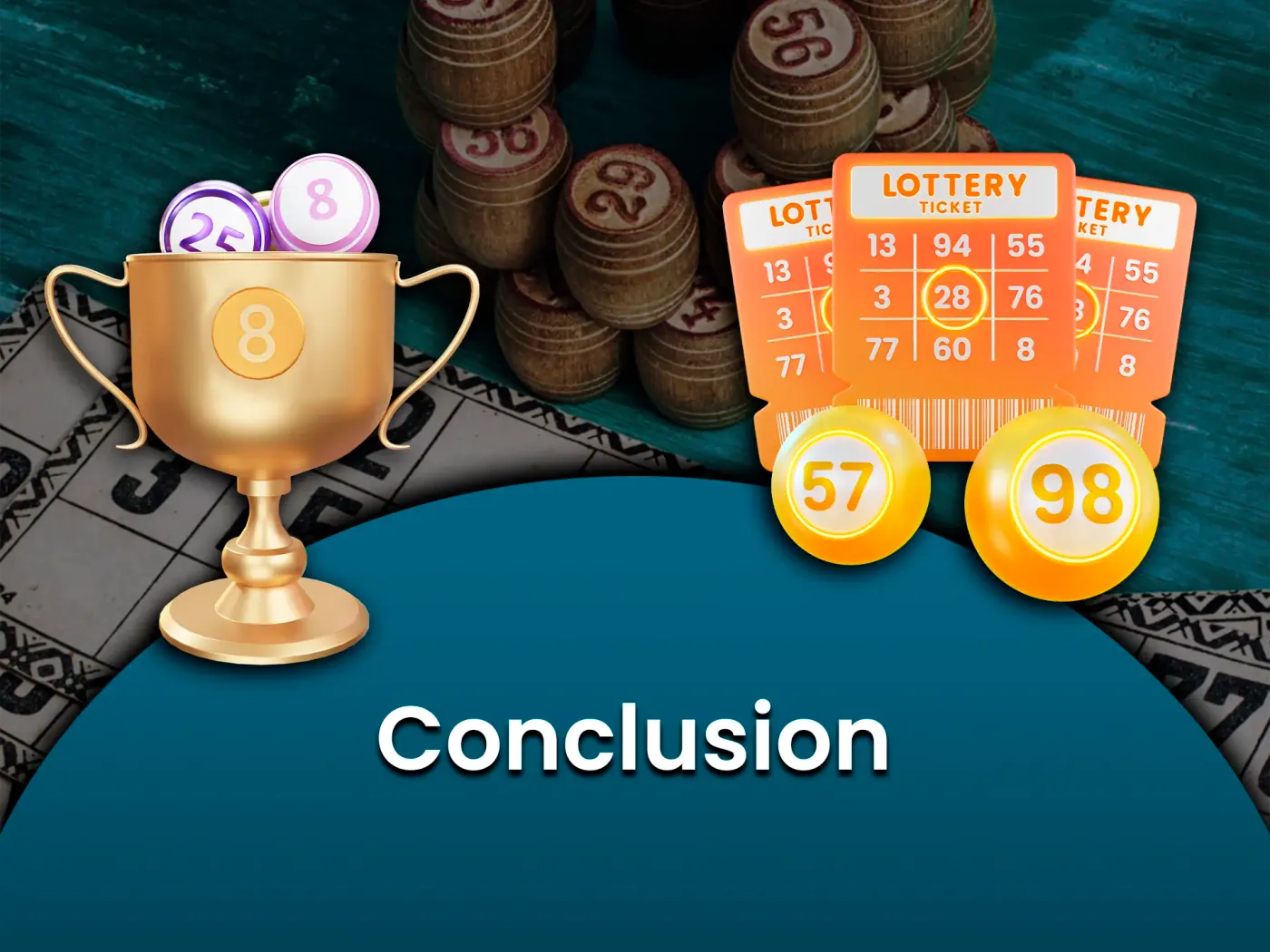 Lottery numbers are drawn at random and cannot be predicted.
