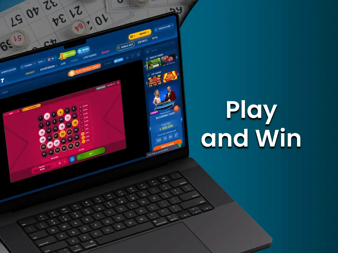 Start playing online lotteries.