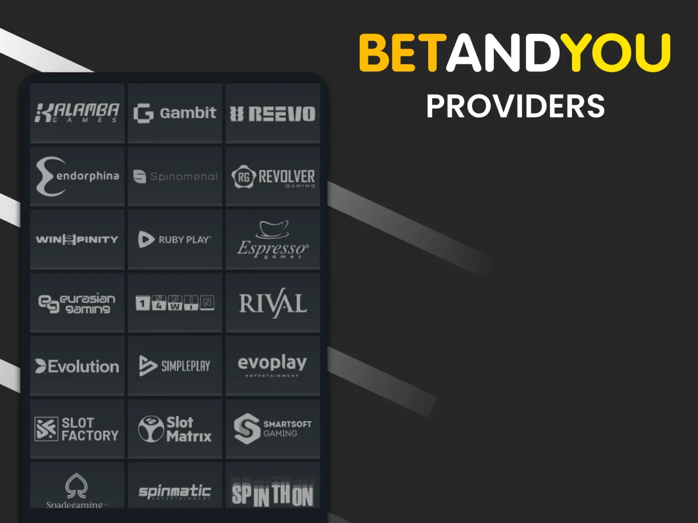 Discover Betandyou casino games providers for the best selection.