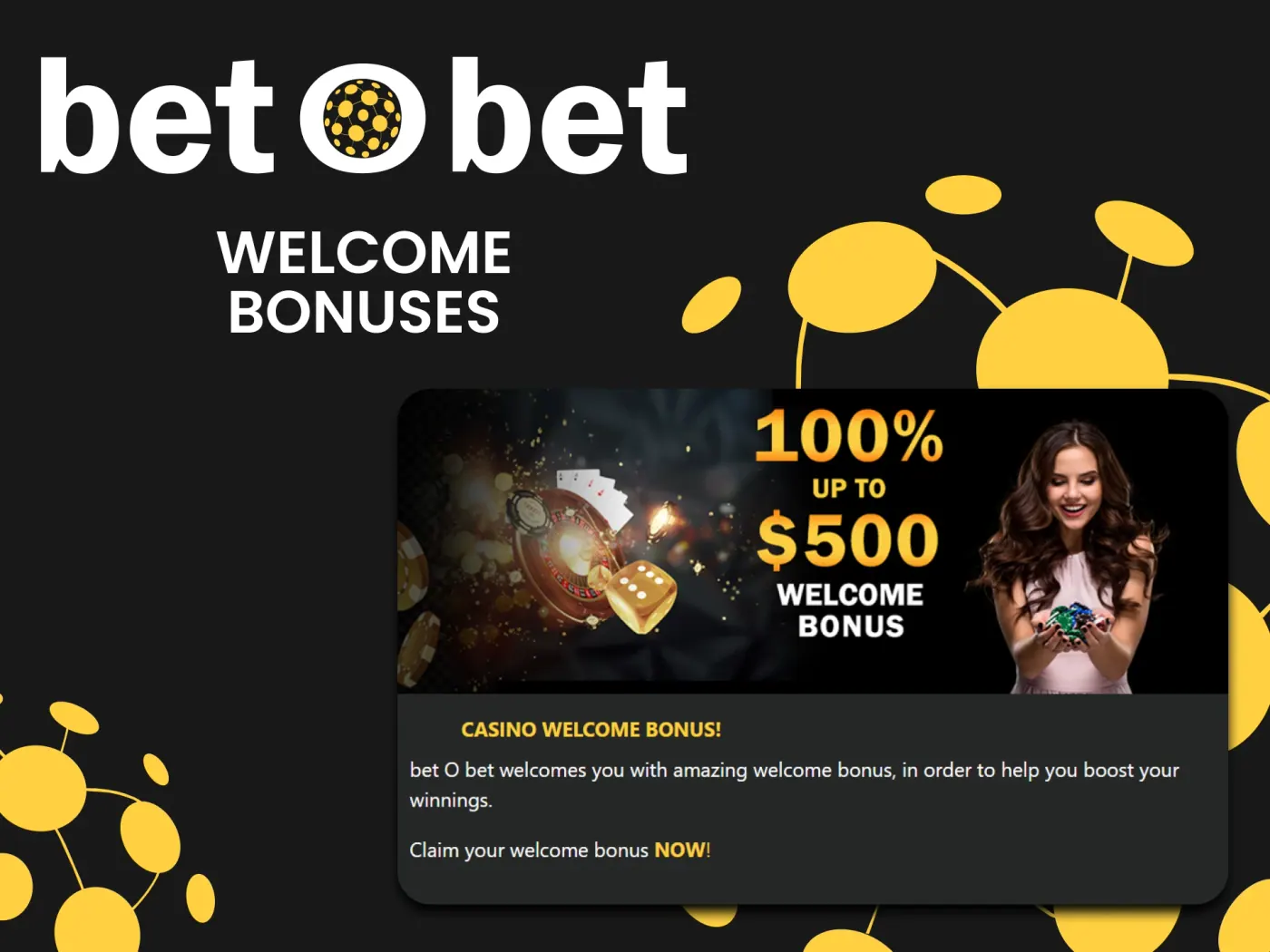 Betobet casino welcome bonuses.