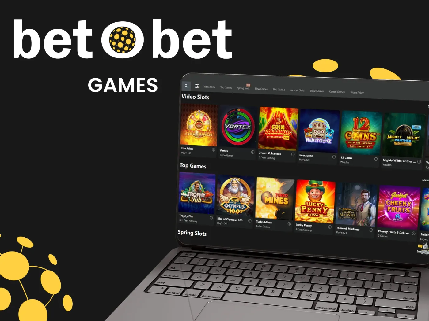 Betobet casino games.
