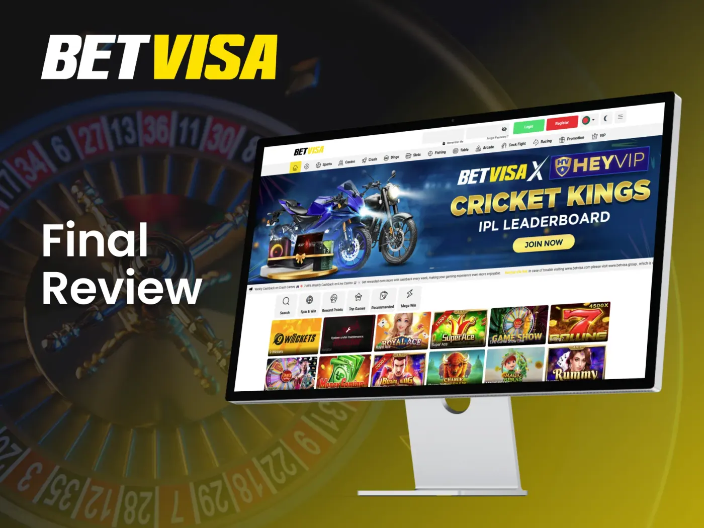 Betvisa Casino final review.
