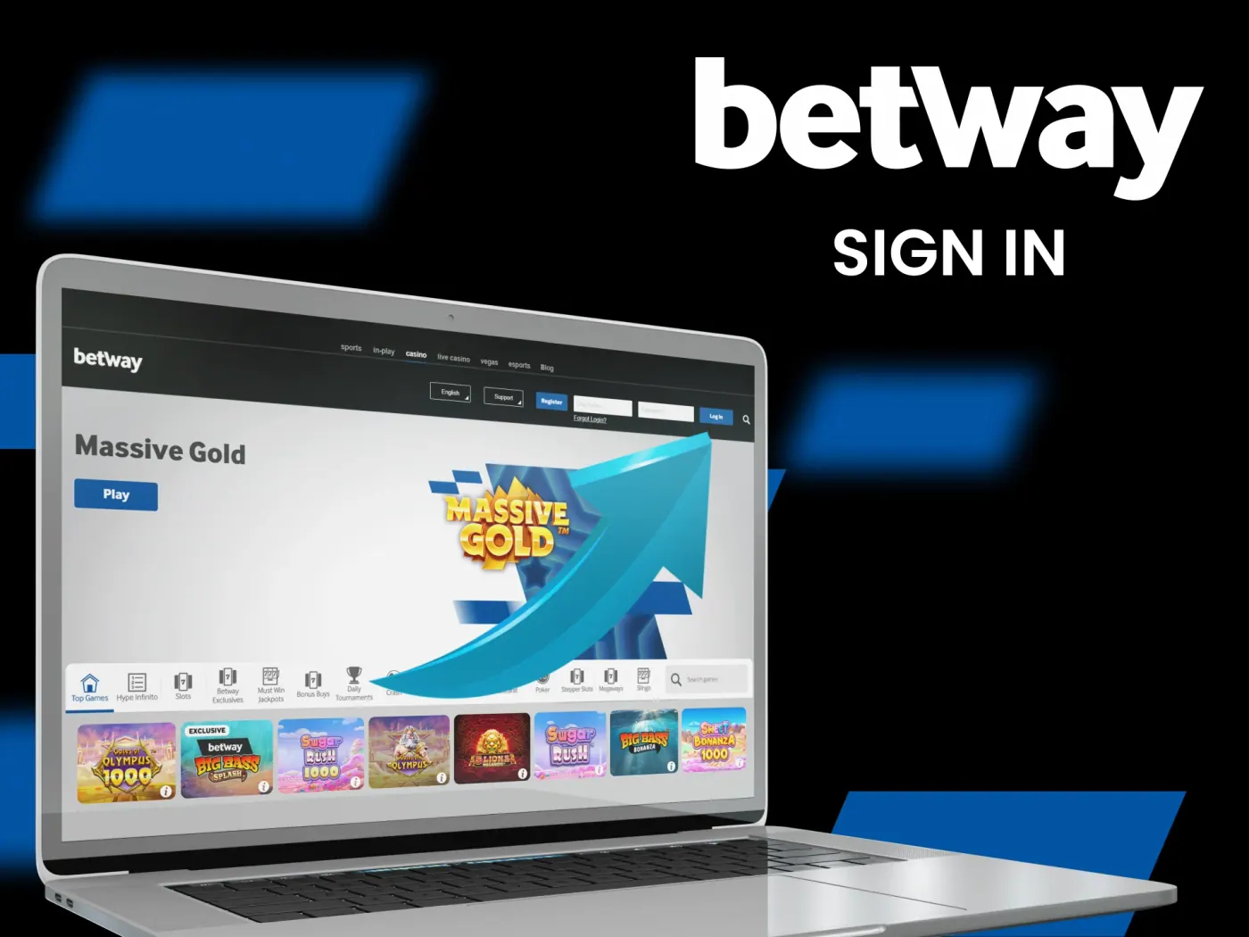 Sign in to Betway.