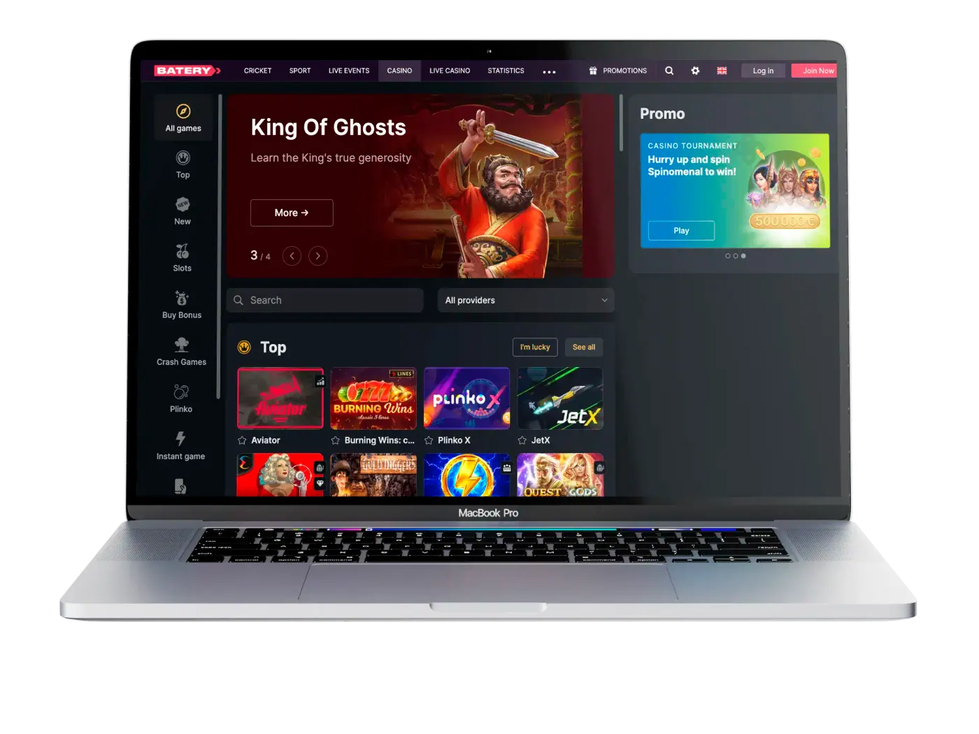 Batery bookmaker, which launched in 2021.