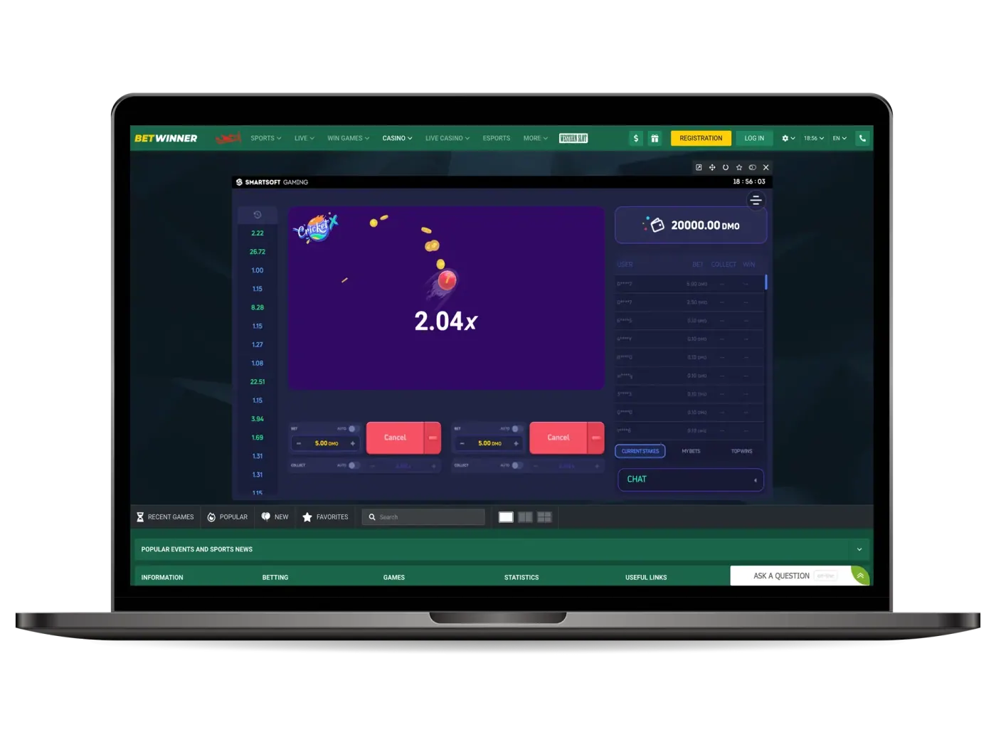 The best crash games are already waiting for you at Betwinner.
