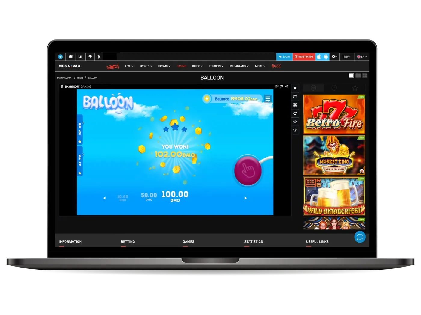 Megapari is a multitude of crash games to suit all tastes.