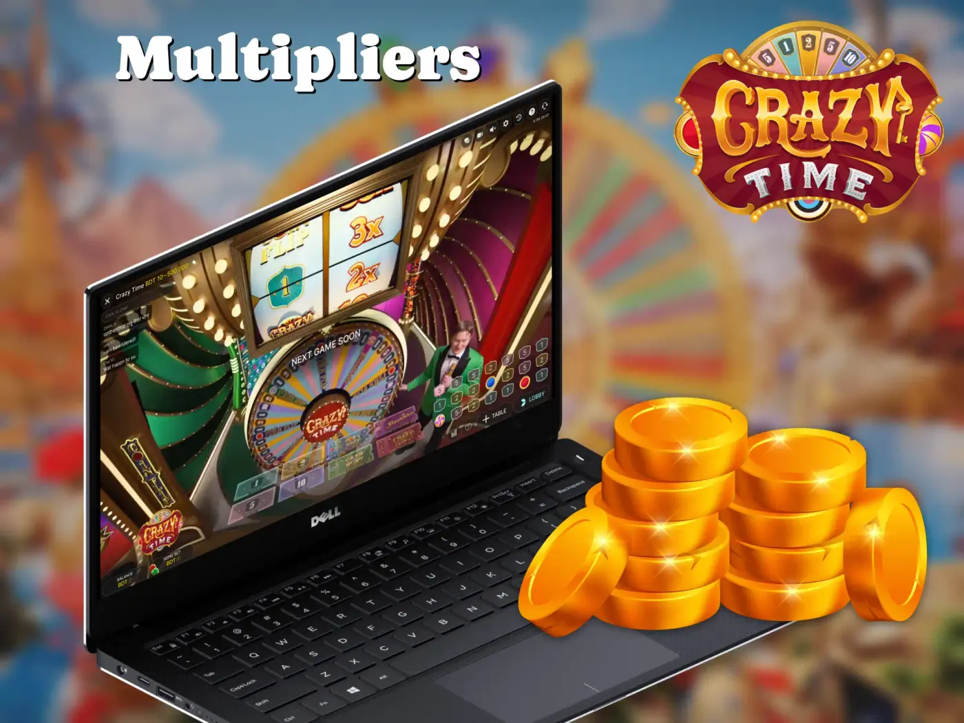 Crazy Time multipliers.