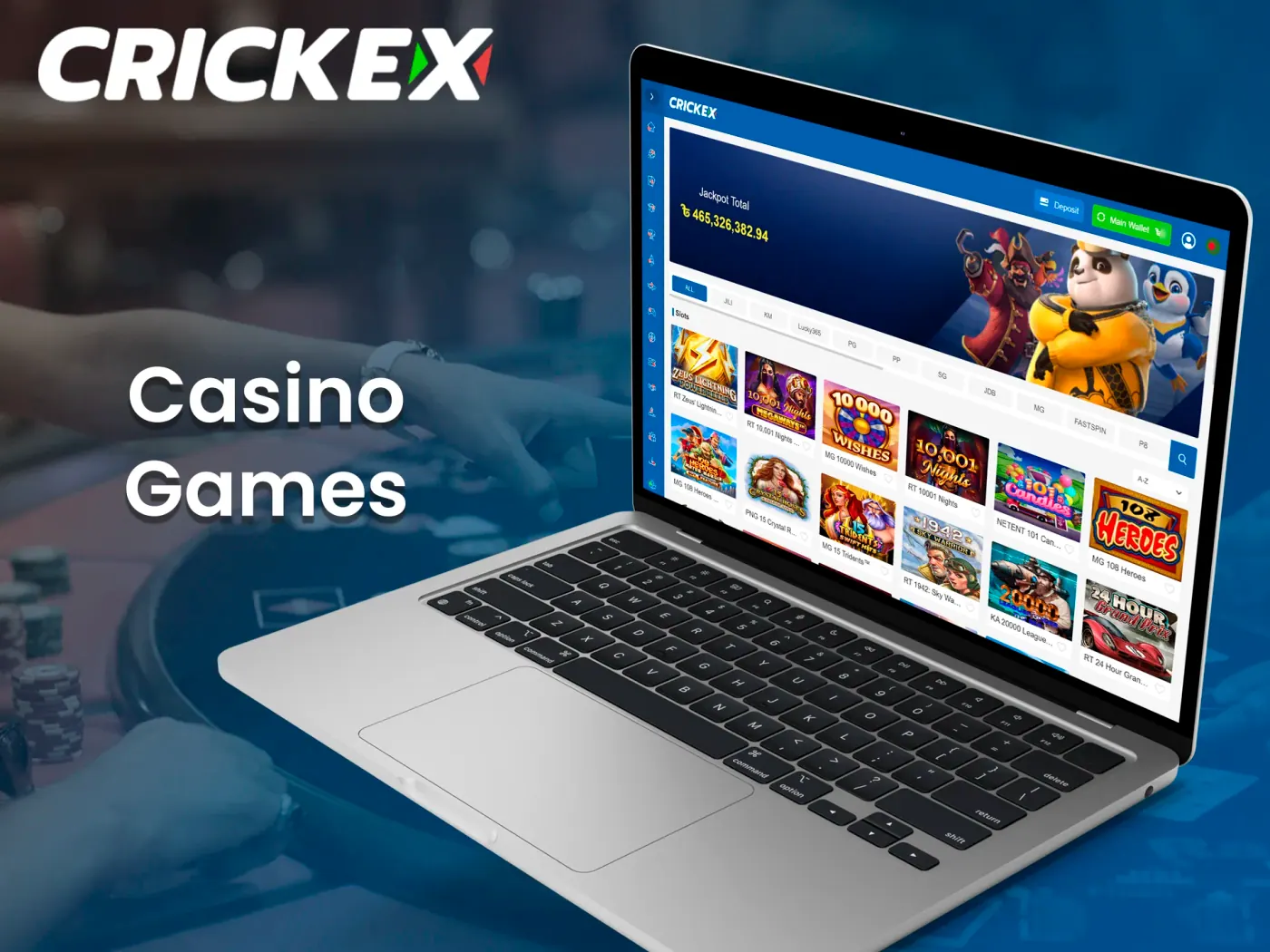 Casino games at Crickex with a smooth gameplay.