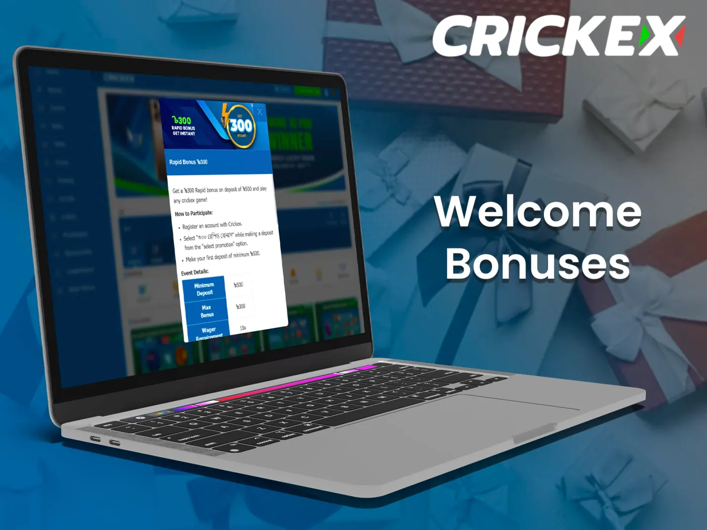Enjoy generous welcome bonus for new players at Crickex.
