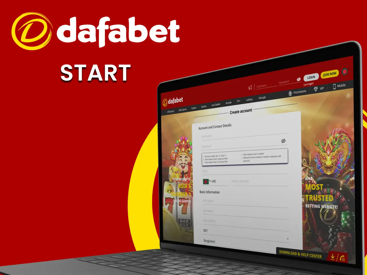 Start Dafabet registration and join the excitement.