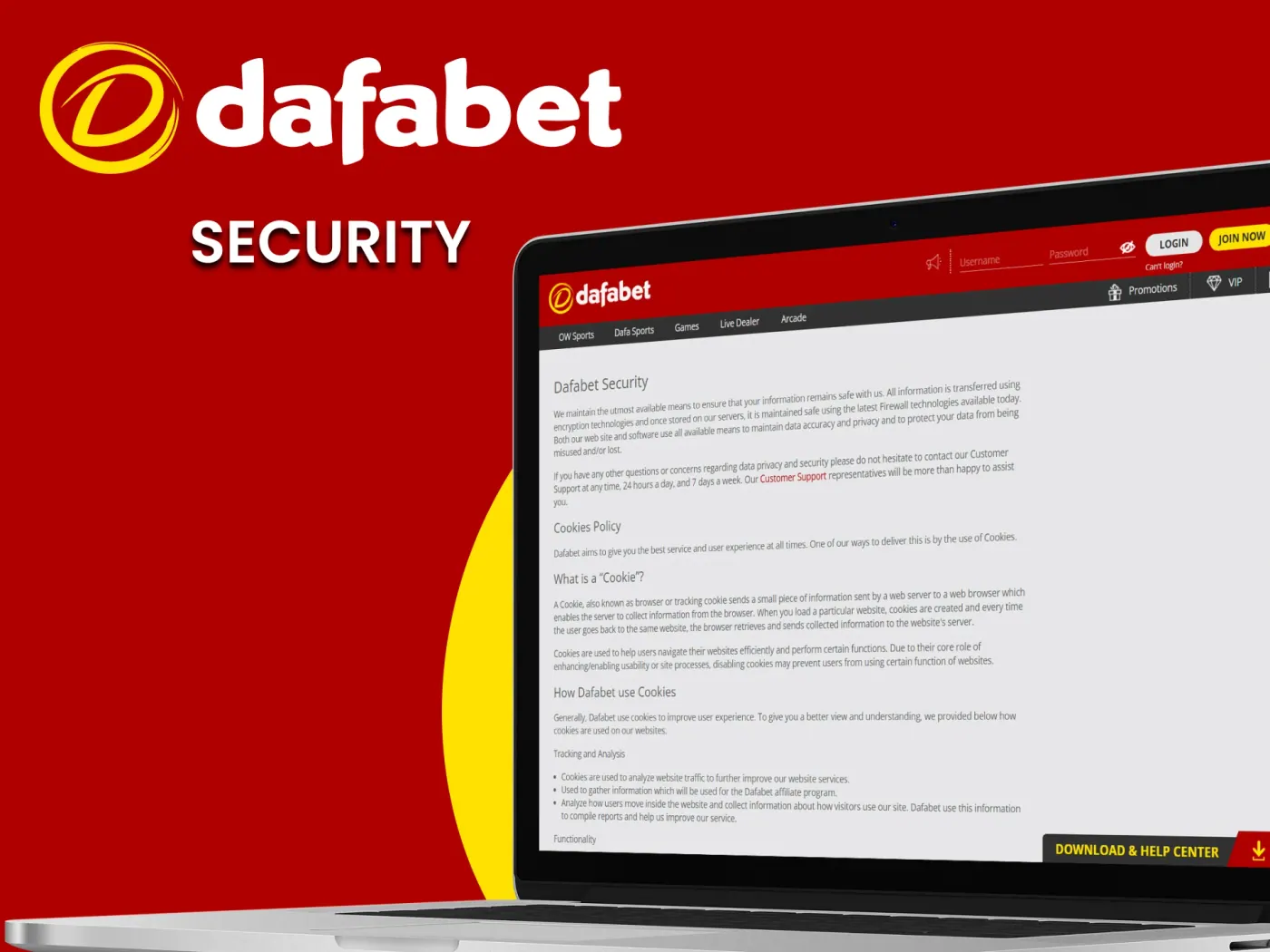 Dafabet casino security and fairness: SSL encryption and game checks.