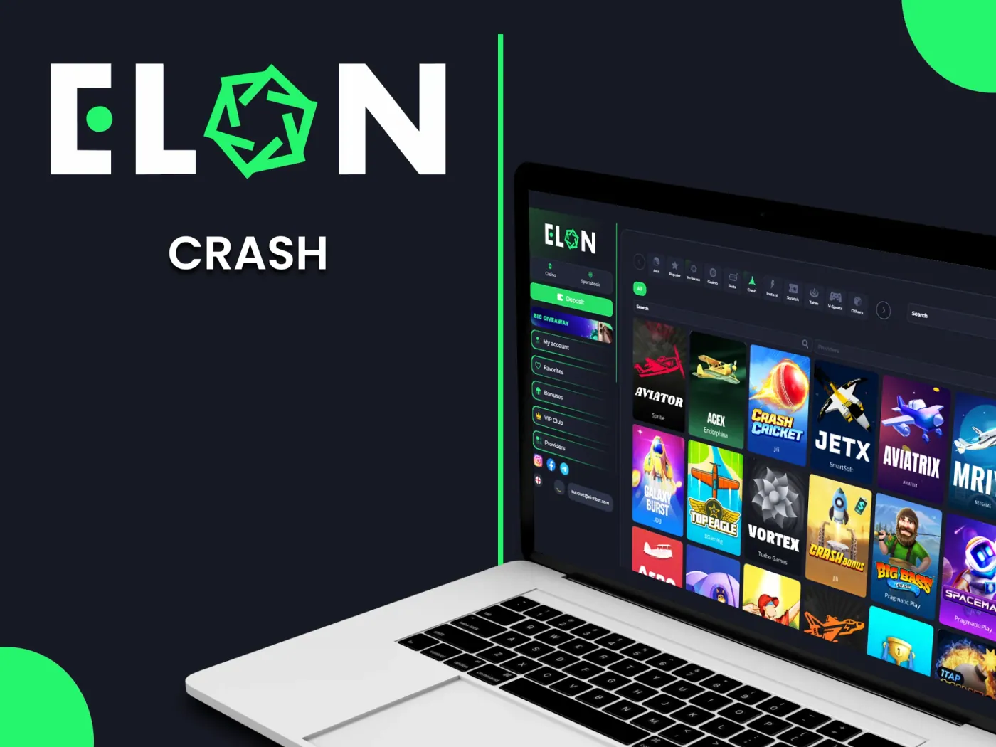 ElonBet crash games.
