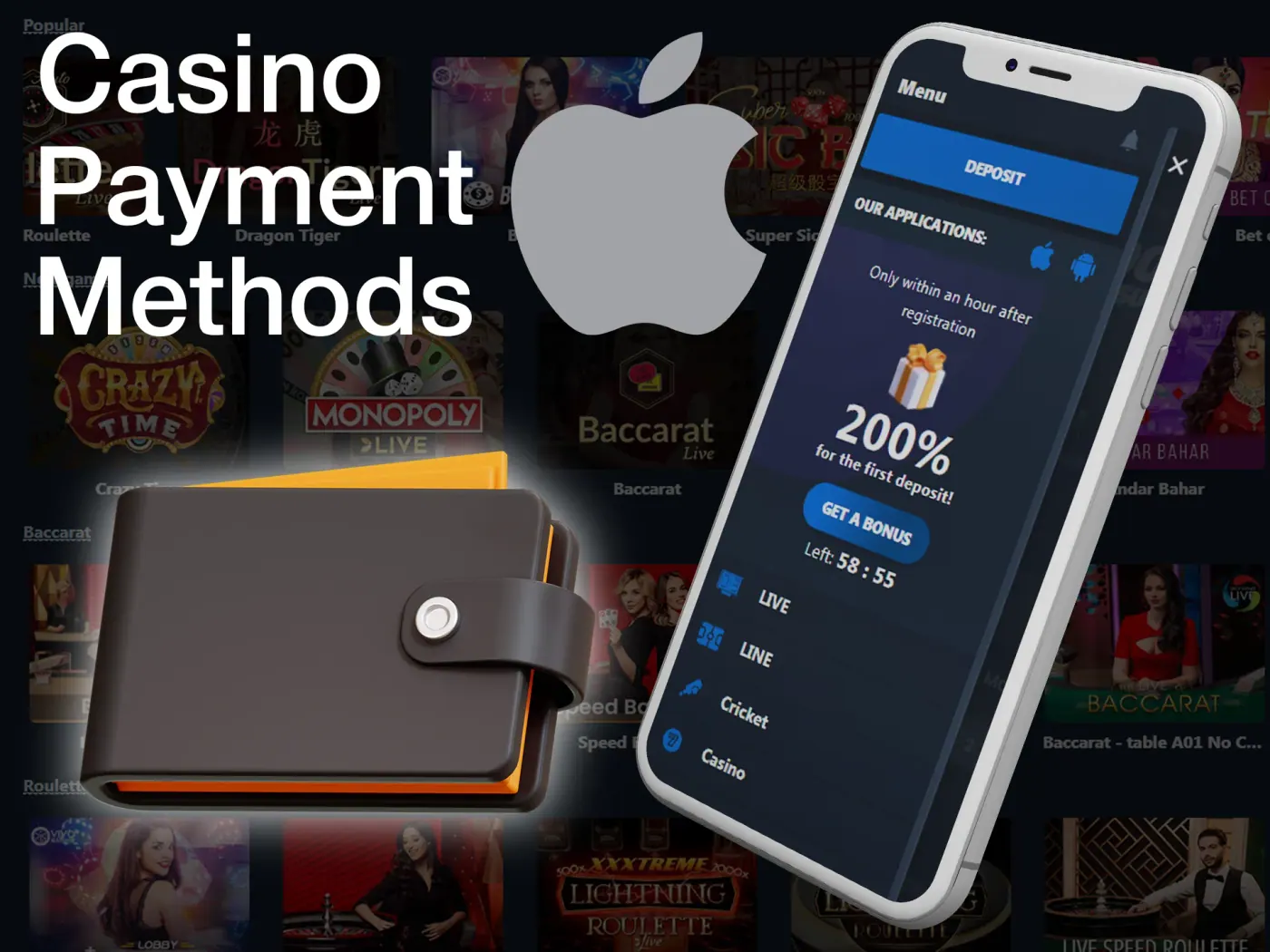 Make your first deposit with prefered payment method.