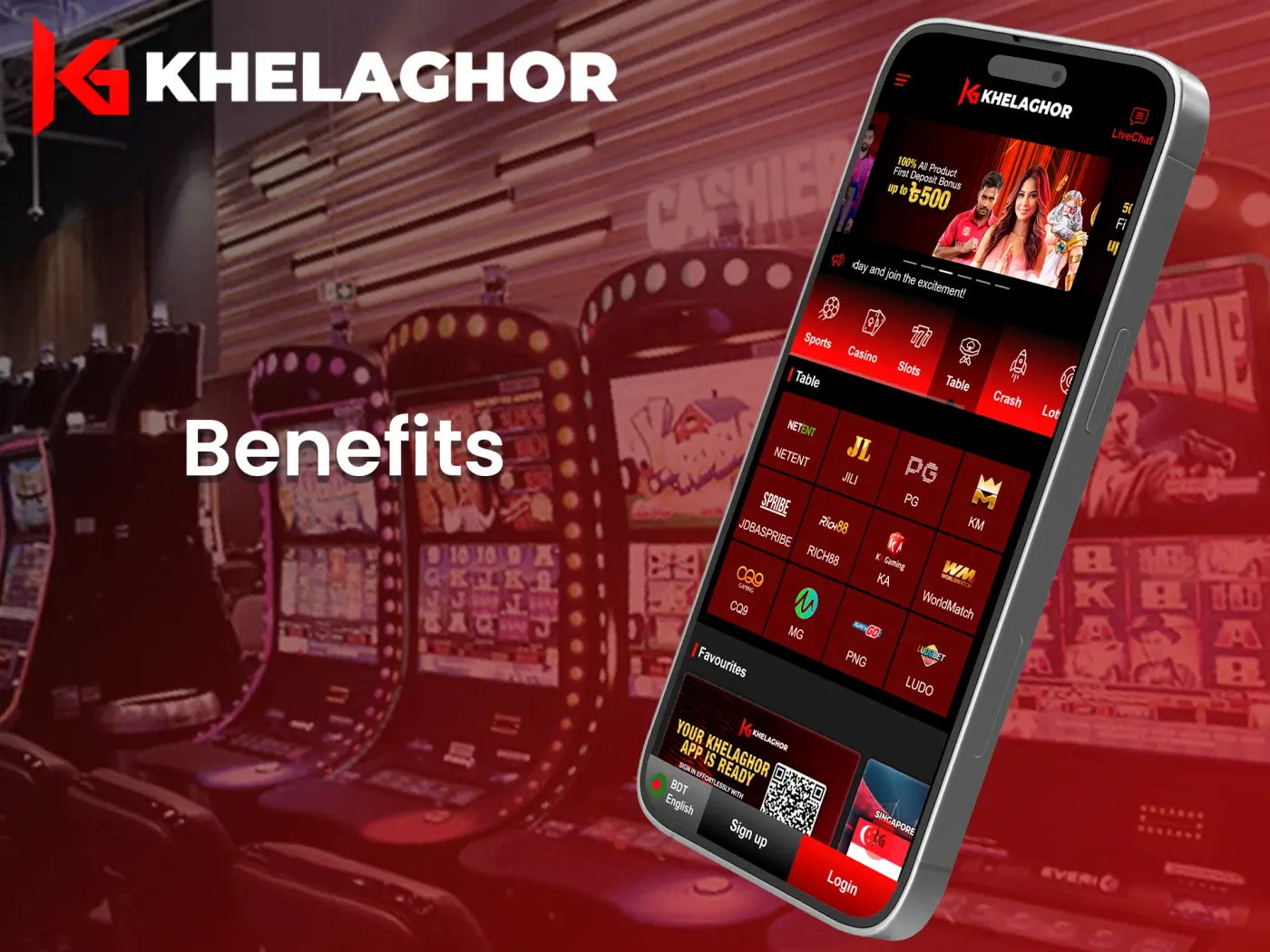 Here are the key benefits of the Khelaghor app.