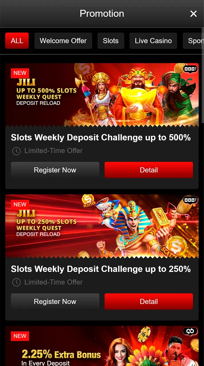 Bonuses and offers at Khelaghor mobile app.
