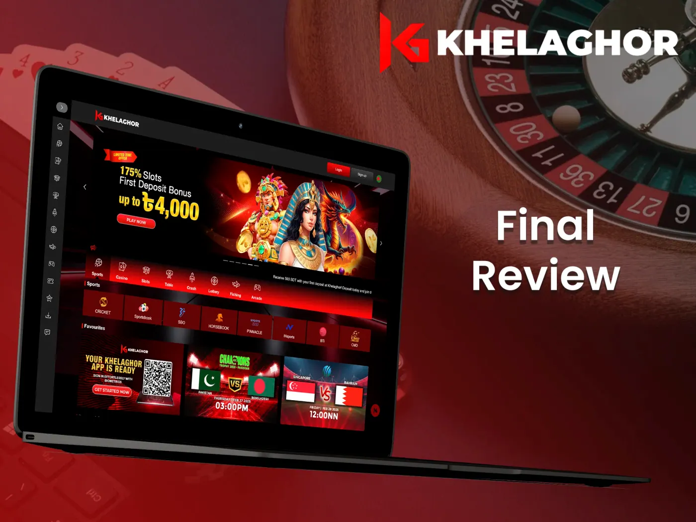 Final review of Khelaghor casino and betting.