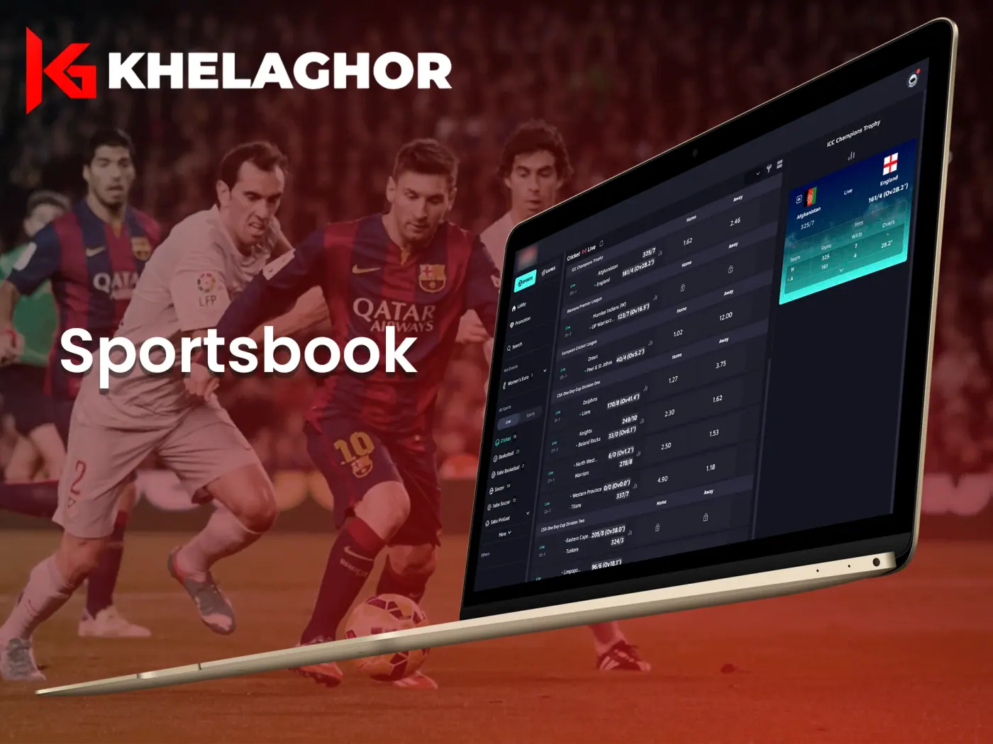 Place your bets on sporting events at Khelaghor platform.