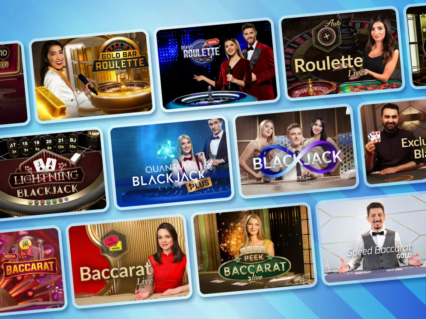 Explore the extensive collection of live casino games available in Bangladesh.