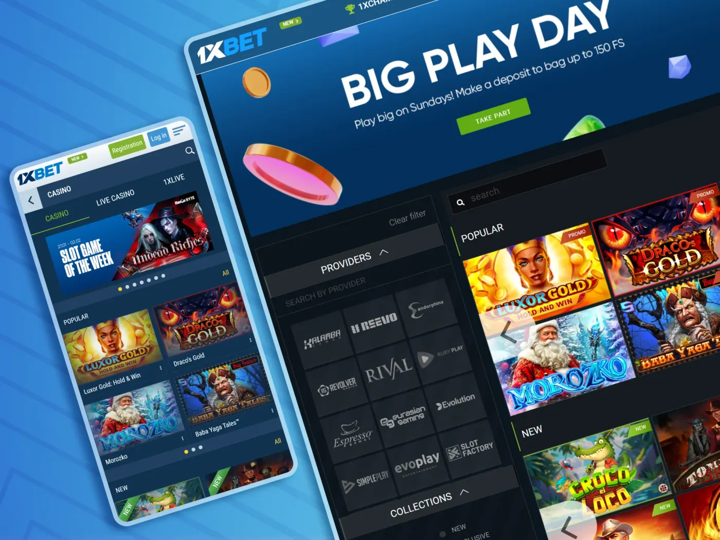 Join the excitement of online casino with 1xBet.