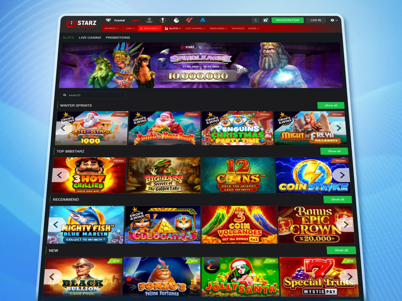 The 888Starz online casino.