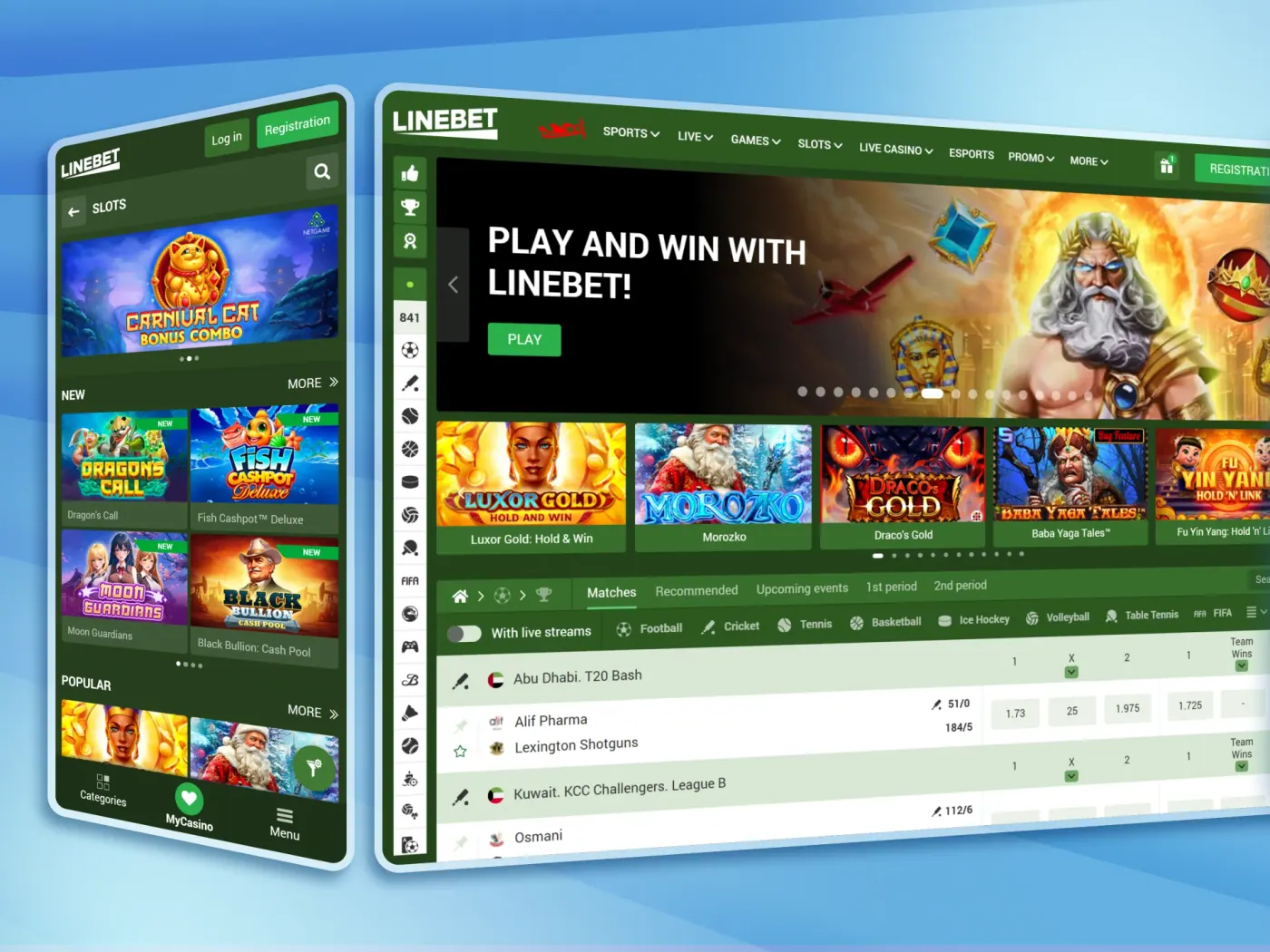 The Linebet online casino.