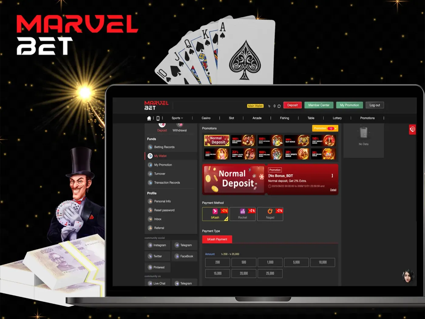 Conclusion on Marvelbet bonuses.