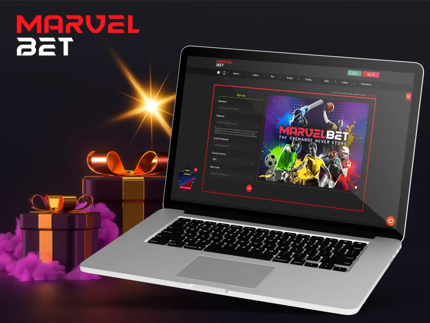 How the Marvelbet bonus was claimed.